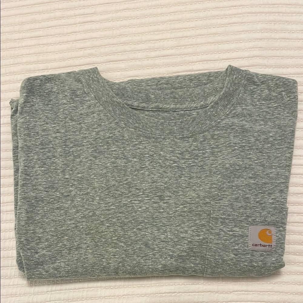 Carhartt Men's Green Pocket Tshirt